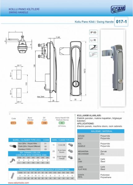 ZAKRETNA BRAVA KOMPLET METAL ( 017-1) tehnicki podaci