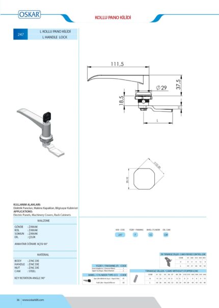 BRAVA L (247) tehnicki podaci