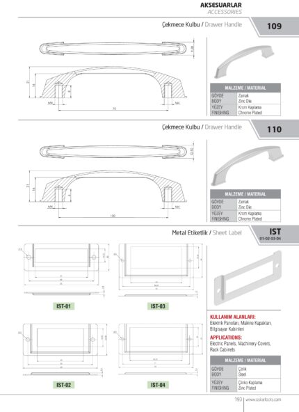 PLOČICA ZA NATPIS (IST 01-02-03-04)