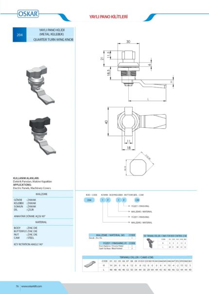 LEPTIR BRAVA (204) tehnicki podaci